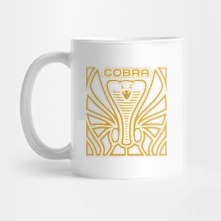 Cobra Hood Art (Gold on White) Mug
